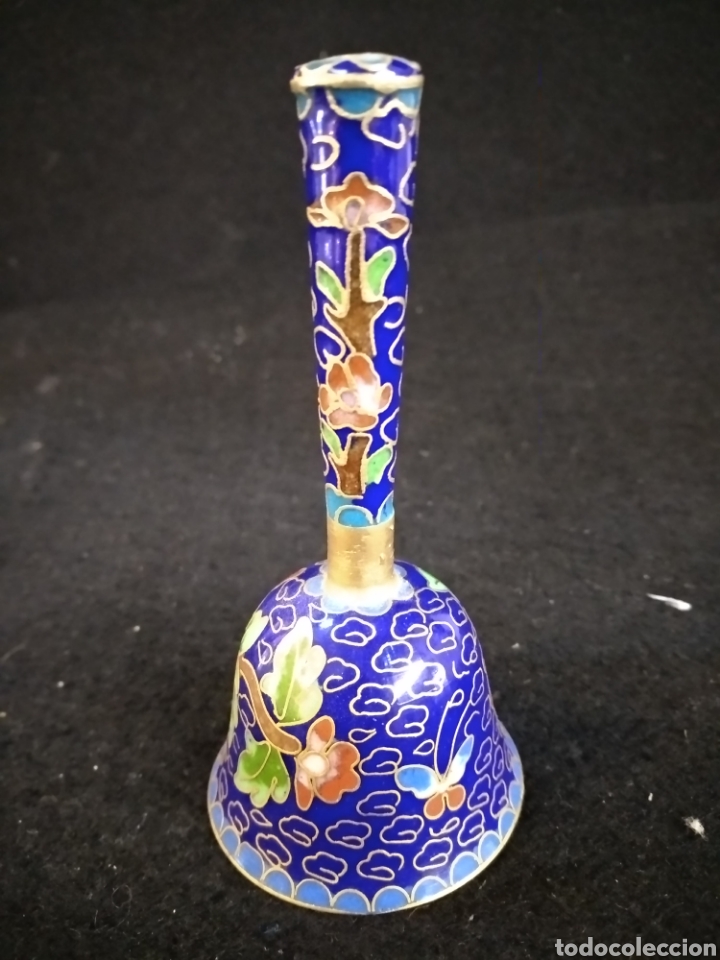 Antig&uuml;edades: Campana de cloisonne, - Foto 4