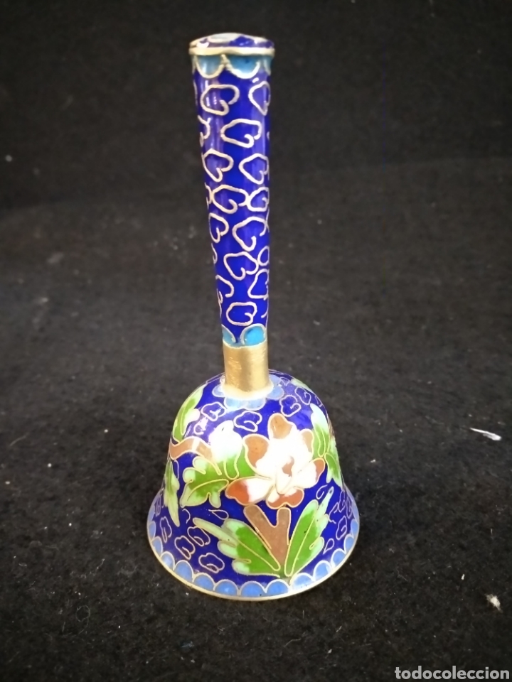 Antig&uuml;edades: Campana de cloisonne, - Foto 5