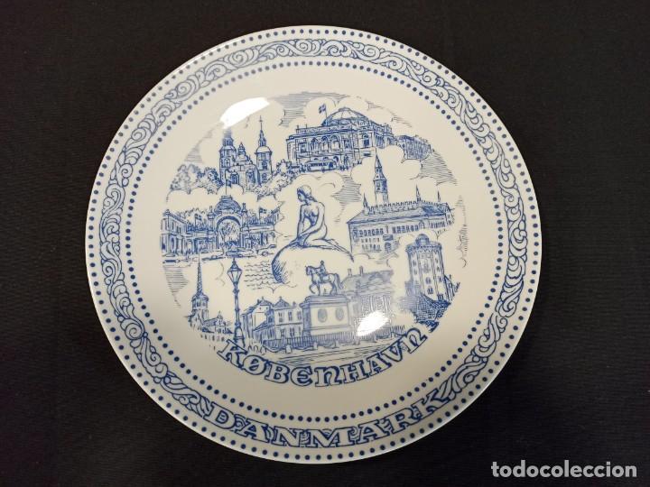 Antig&uuml;edades: Plato de cer&aacute;mica Dinamarca. C9 - Foto 1