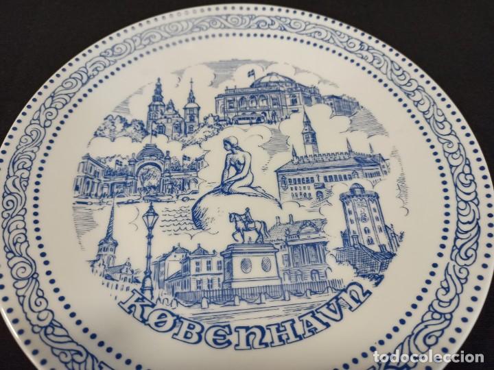 Antig&uuml;edades: Plato de cer&aacute;mica Dinamarca. C9 - Foto 2