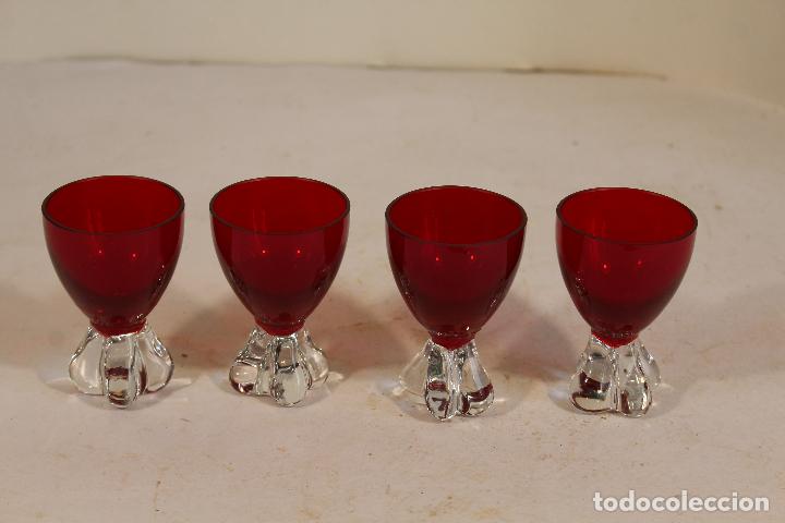 Antig&uuml;edades: 4 copas de cristal de murano - Foto 2