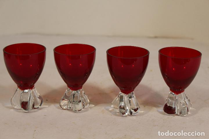 Antig&uuml;edades: 4 copas de cristal de murano - Foto 3