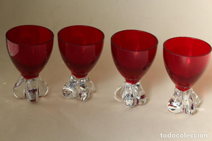 Antig&uuml;edades: 4 copas de cristal de murano - Foto 1