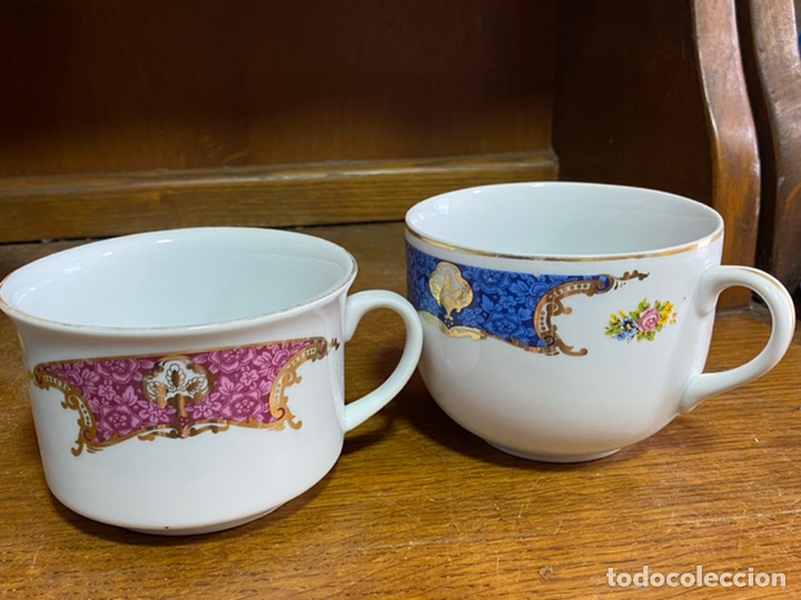 Antig&uuml;edades: Tazas Limoges - Foto 2