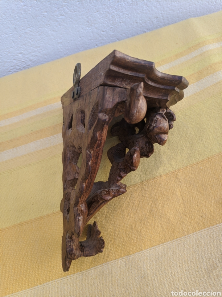 Antig&uuml;edades: M&eacute;nsula de caoba tallada a mano - Foto 2