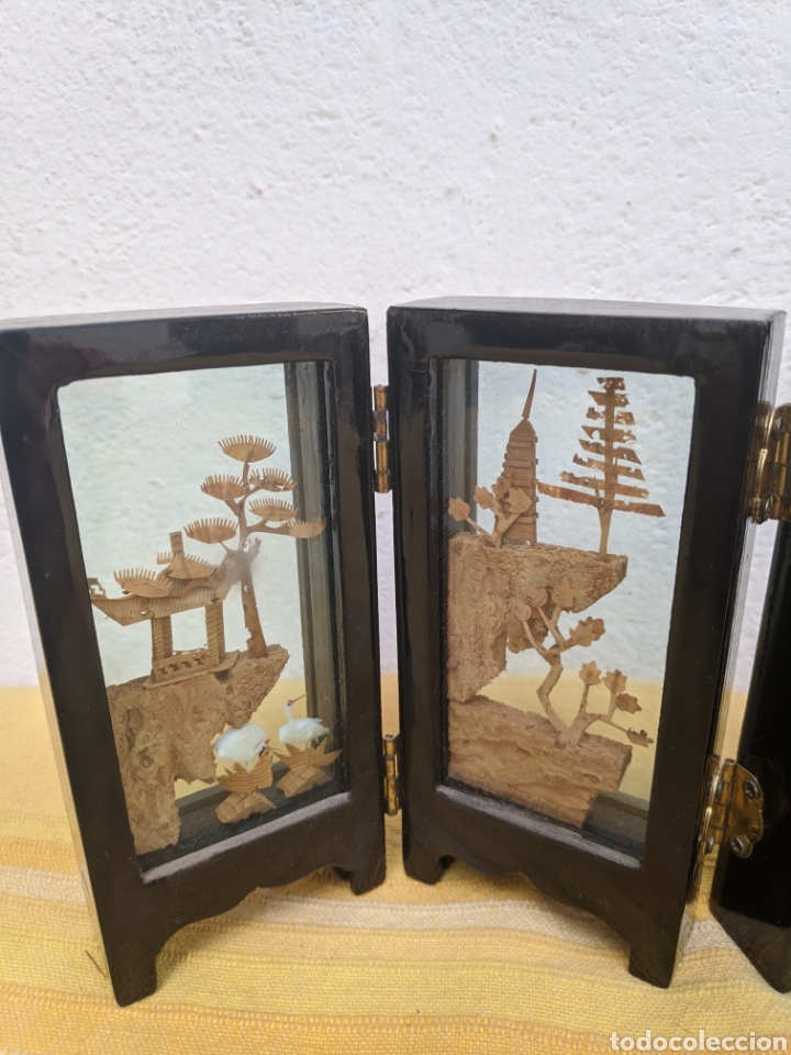 Antig&uuml;edades: Biombo chino miniatura - Foto 2