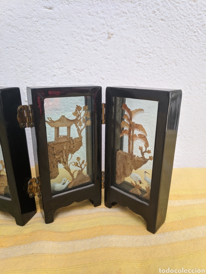 Antig&uuml;edades: Biombo chino miniatura - Foto 1