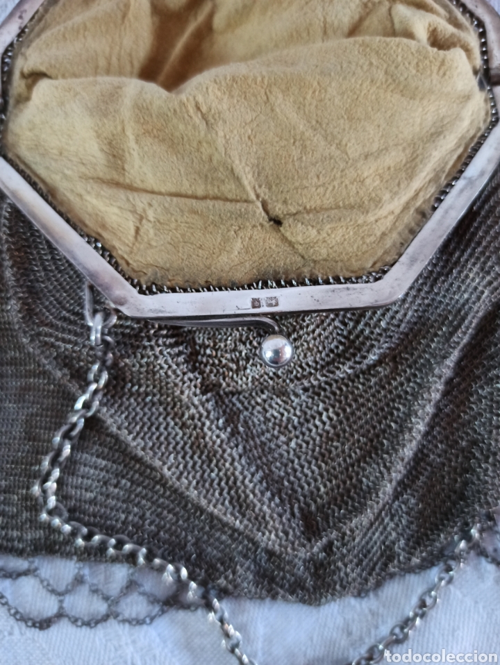 Antig&uuml;edades: Antiguo bolso de plata - Foto 3