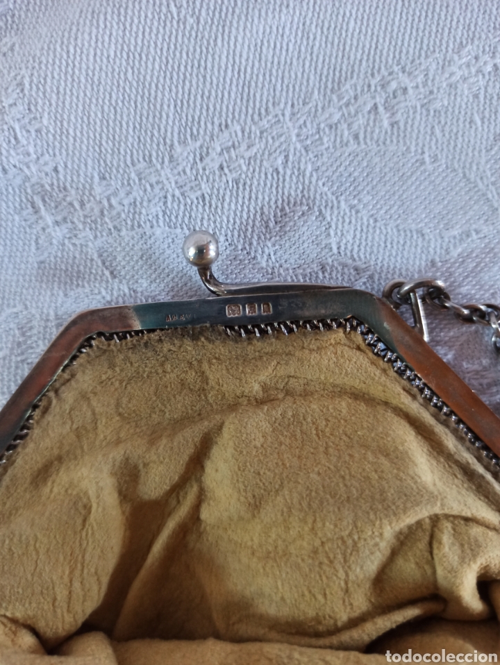 Antig&uuml;edades: Antiguo bolso de plata - Foto 4