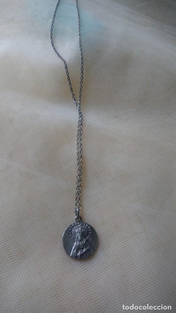 Antig&uuml;edades: ANTIGUA MEDALLA DE VIRGEN DE PLATA - Foto 2