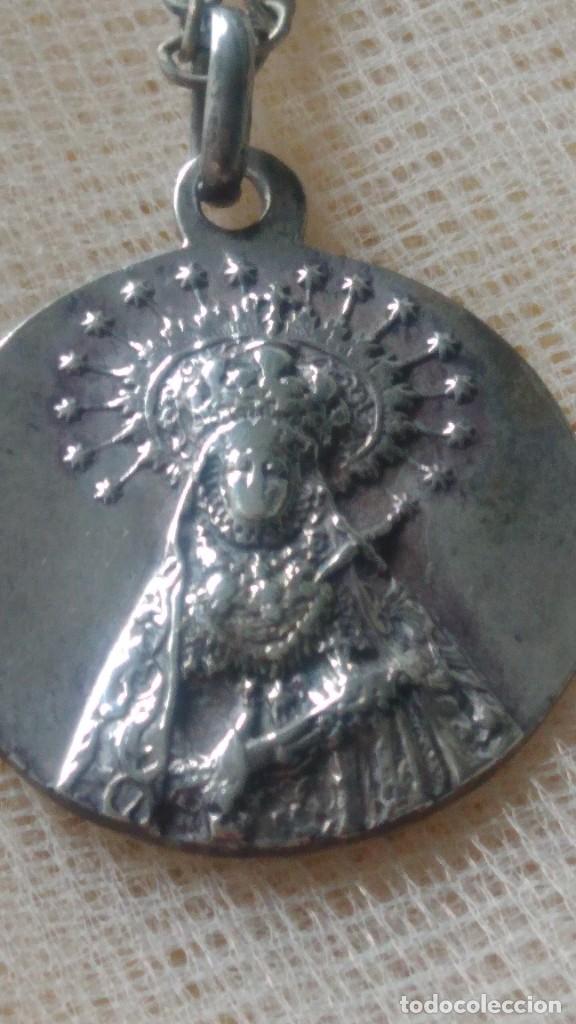 Antig&uuml;edades: ANTIGUA MEDALLA DE VIRGEN DE PLATA - Foto 3