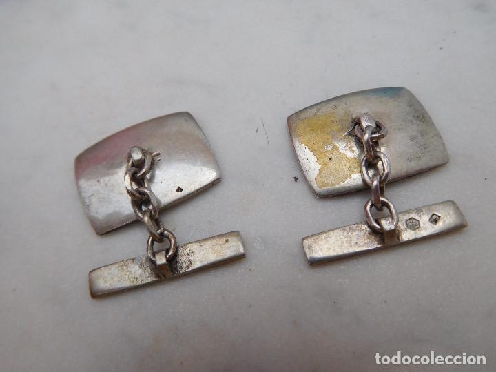 Antig&uuml;edades: Gemelos antiguos de plata bicicleta - Foto 3
