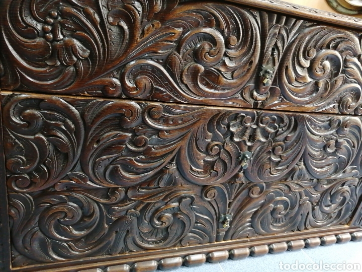 Antig&uuml;edades: C&oacute;moda antigua Lister con espejo - Foto 3
