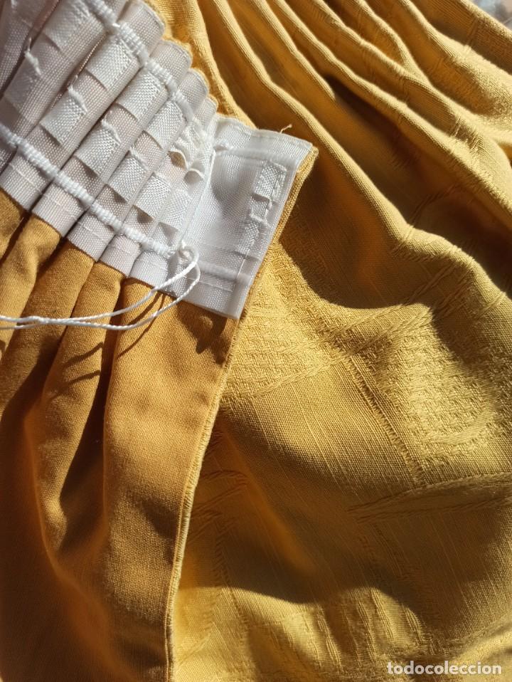 Antiquit&auml;ten: Dos cortinas amarillas antiguas amarillas vintage | Textil decorativo
