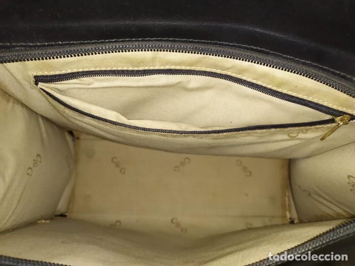 Antig&uuml;edades: BOLSO CUERO NEGRO - Foto 4