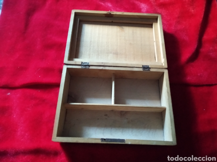 Antig&uuml;edades: Caja costurero pintada a mano - Foto 3