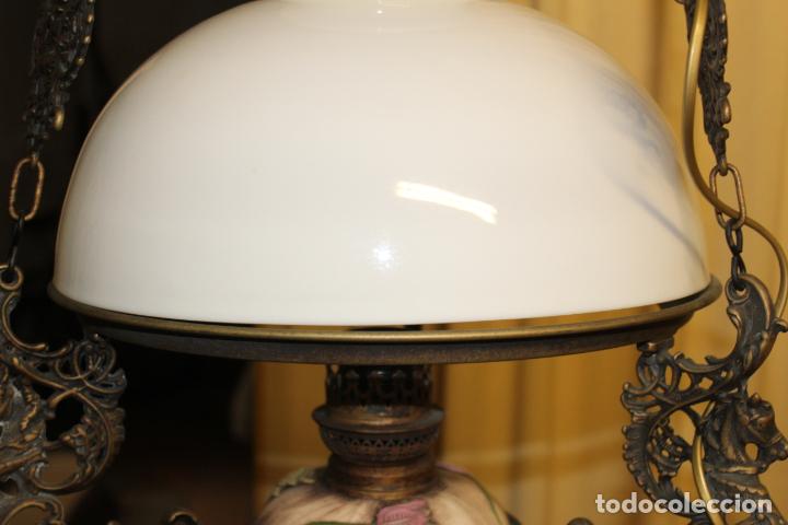 Antig&uuml;edades: lampara de bronce - Foto 3
