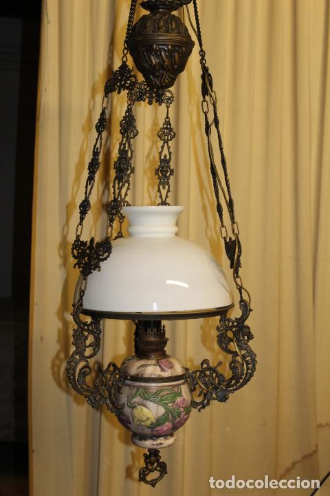Antig&uuml;edades: lampara de bronce - Foto 11