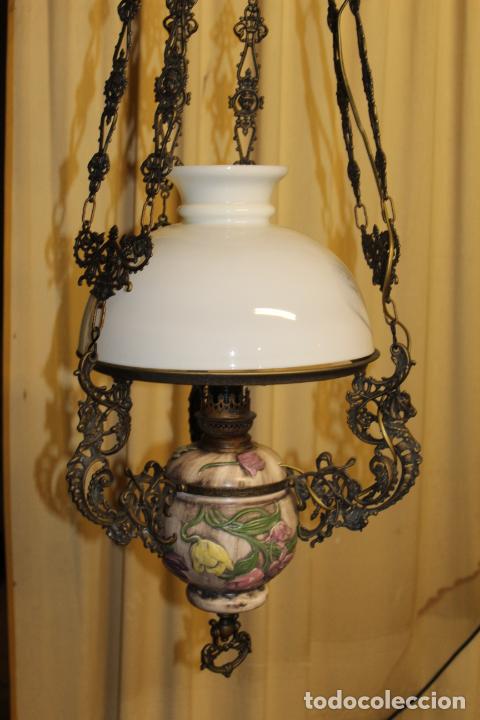Antig&uuml;edades: lampara de bronce - Foto 1