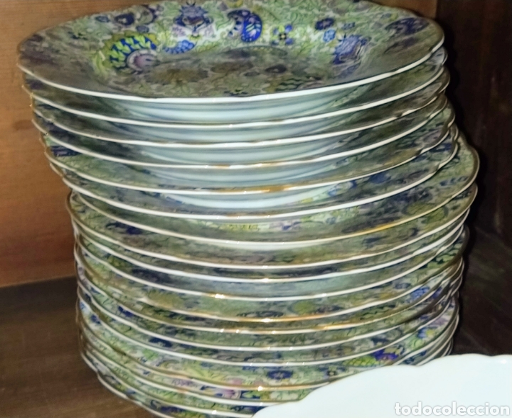 Antig&uuml;edades: Magnifica vajilla completa de 83 piezas. - Foto 2