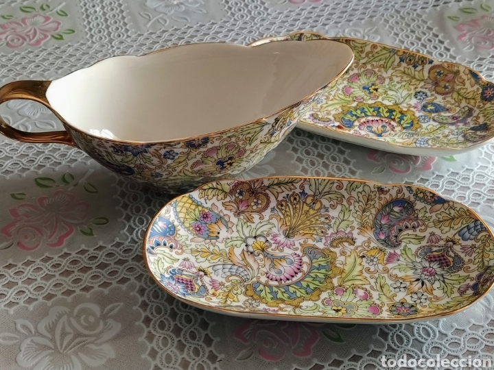 Antig&uuml;edades: Magnifica vajilla completa de 83 piezas. - Foto 14