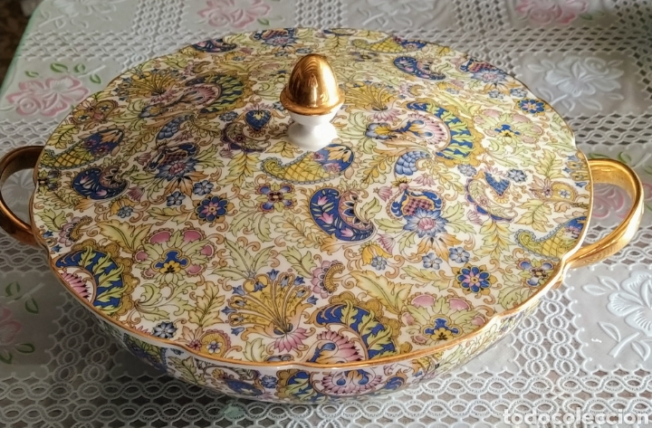 Antig&uuml;edades: Magnifica vajilla completa de 83 piezas. - Foto 19