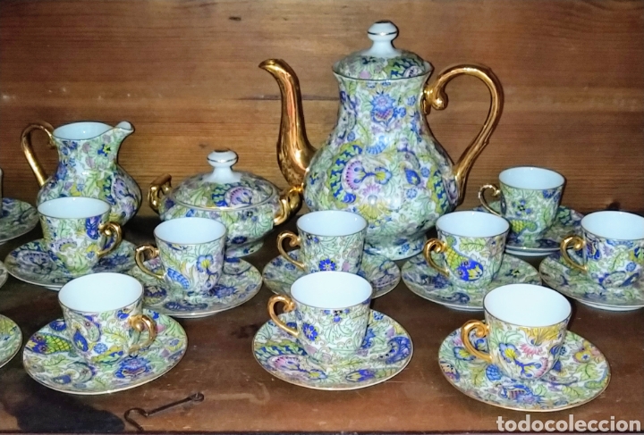 Antig&uuml;edades: Magnifica vajilla completa de 83 piezas. - Foto 23