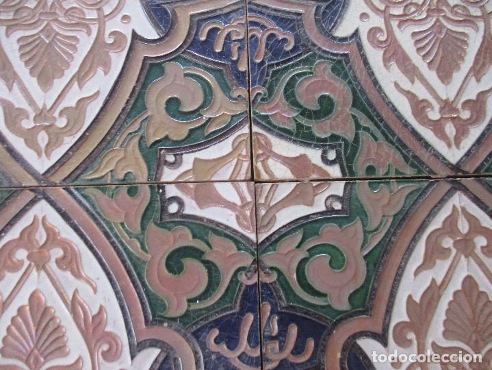 Antig&uuml;edades: azulejos Ramos Rejano reflejos oro - Foto 2