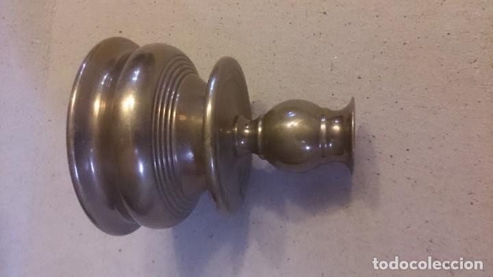 Antig&uuml;edades: CANDELERO DE BROCE ANTIGUO - Foto 5