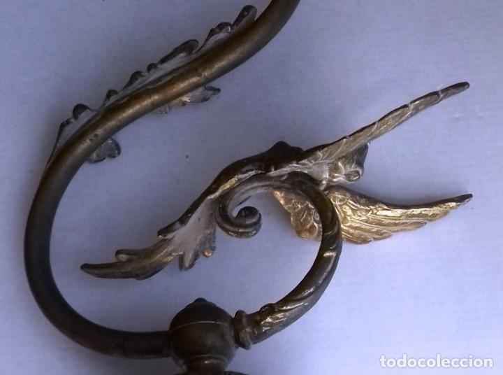 Antig&uuml;edades: Aplique de bronce principios S. XX. - Foto 2