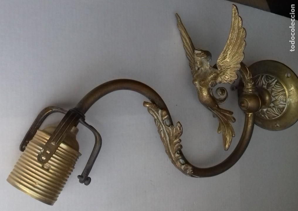 Antig&uuml;edades: Aplique de bronce principios S. XX. - Foto 4