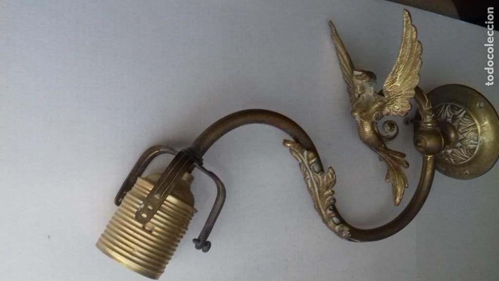 Antig&uuml;edades: Aplique de bronce principios S. XX. - Foto 5