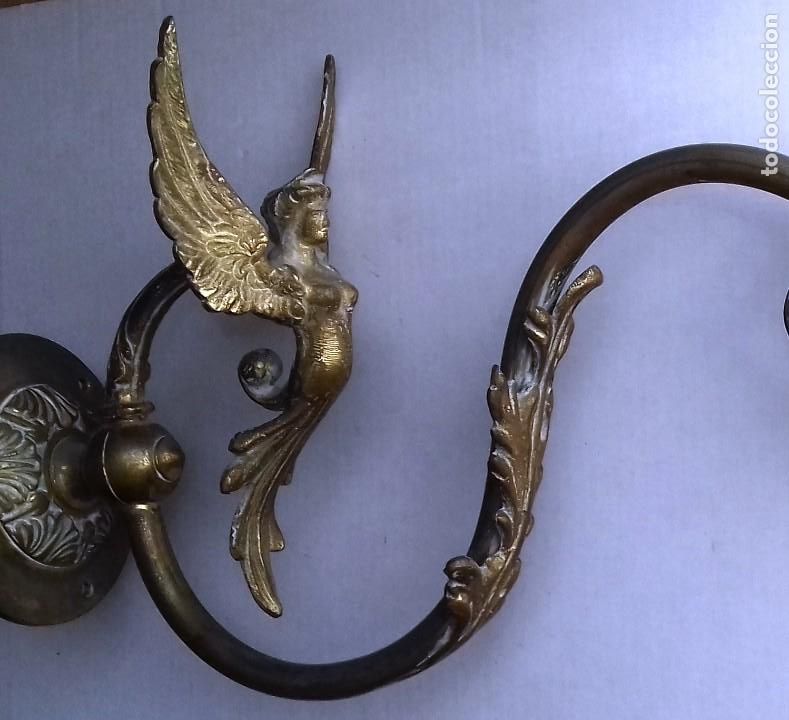 Antig&uuml;edades: Aplique de bronce principios S. XX. - Foto 1