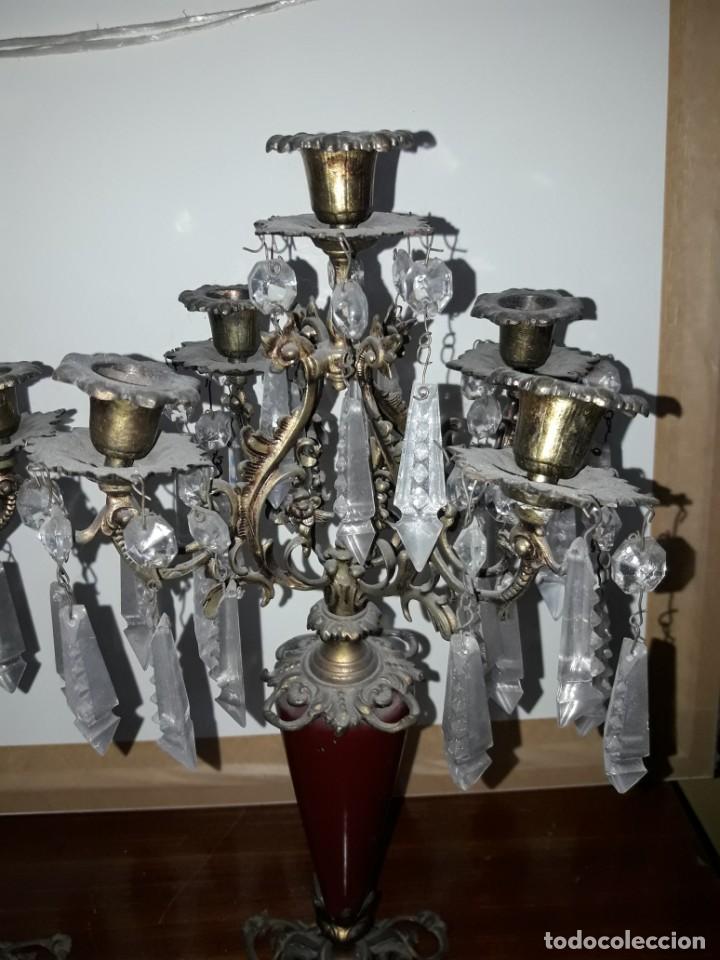 Antig&uuml;edades: Pareja candelabros - Foto 3