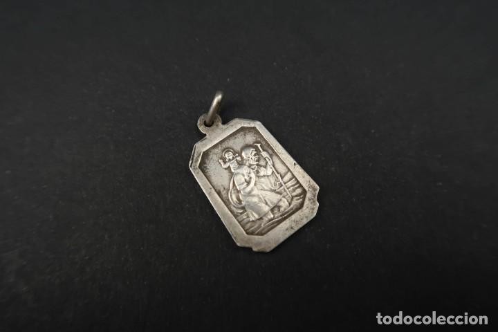 Antig&uuml;edades: Antigua Medalla Religiosa de Plata - Foto 3