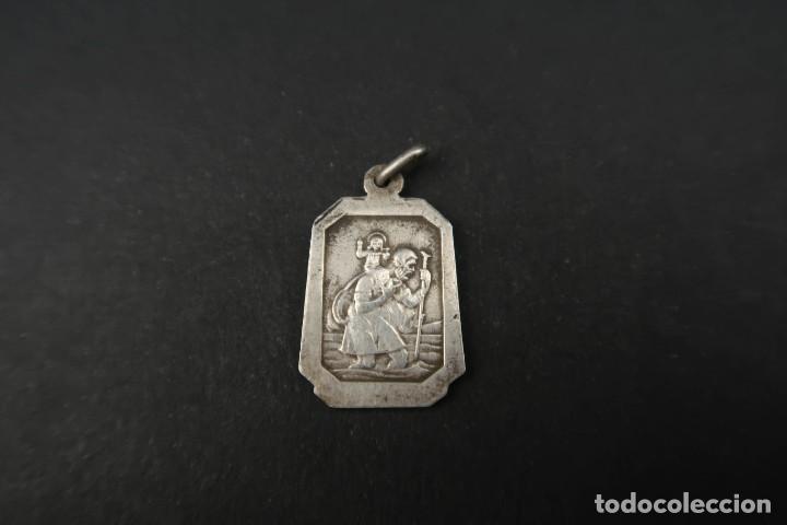 Antig&uuml;edades: Antigua Medalla Religiosa de Plata - Foto 4