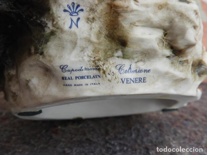 Antigüedades: BONITA FIGURA DE PORCELANA DE CAPODIMONTE COLECCION VENERE - Foto 11 - 208119718