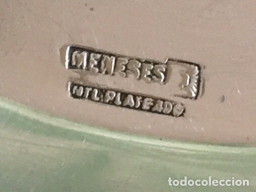 Antig&uuml;edades: Plato alpaca, ba&ntilde;o plata - Foto 4