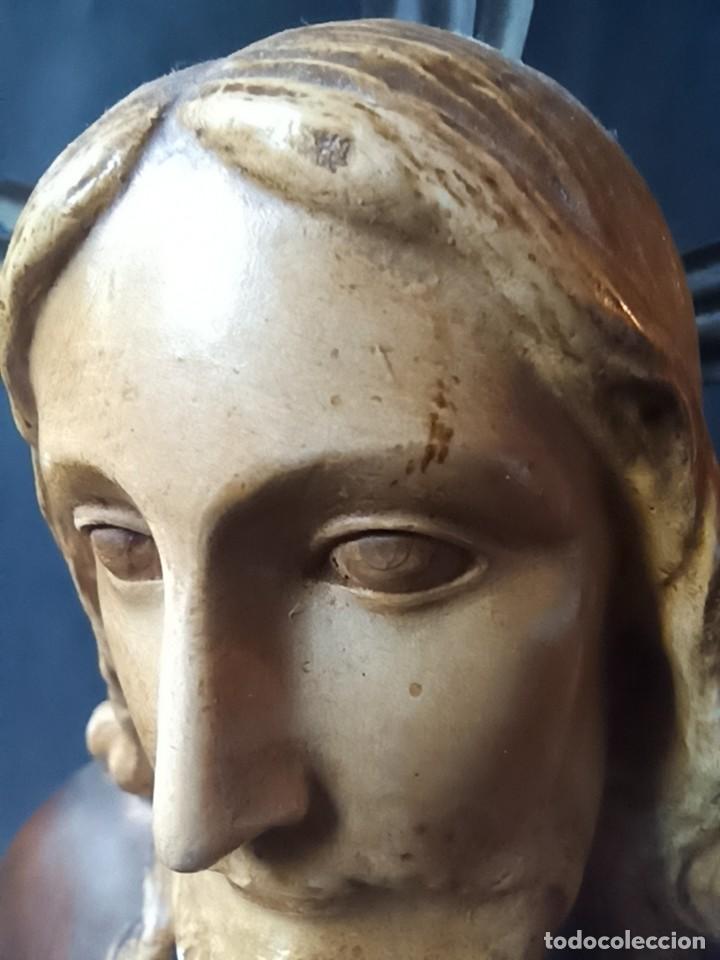 Antig&uuml;edades: Busto de Sagrado Coraz&oacute;n de Jes&uacute;s con corona - Foto 5