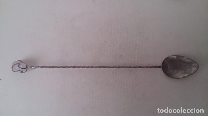 Antig&uuml;edades: PAREJA DE CUCHARAS PARA COCTELES - Foto 6