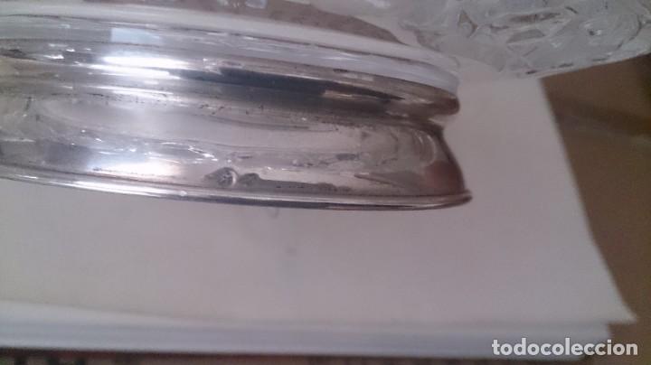 Antig&uuml;edades: CENTRO DE MESA DE CRISTAL Y PLATA 925 - Foto 5