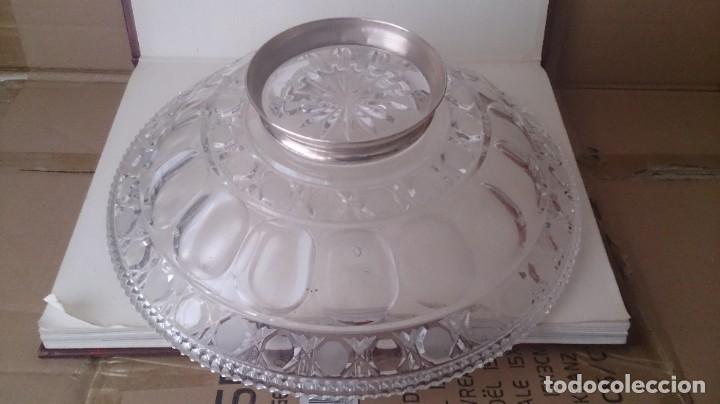 Antig&uuml;edades: CENTRO DE MESA DE CRISTAL Y PLATA 925 - Foto 7
