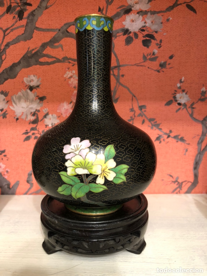 Antig&uuml;edades: JARR&Oacute;N CLOISONN&Eacute; CON PEANA - Foto 2