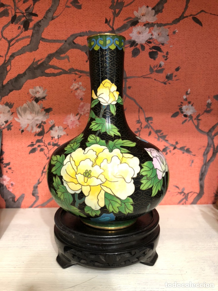 Antig&uuml;edades: JARR&Oacute;N CLOISONN&Eacute; CON PEANA - Foto 1