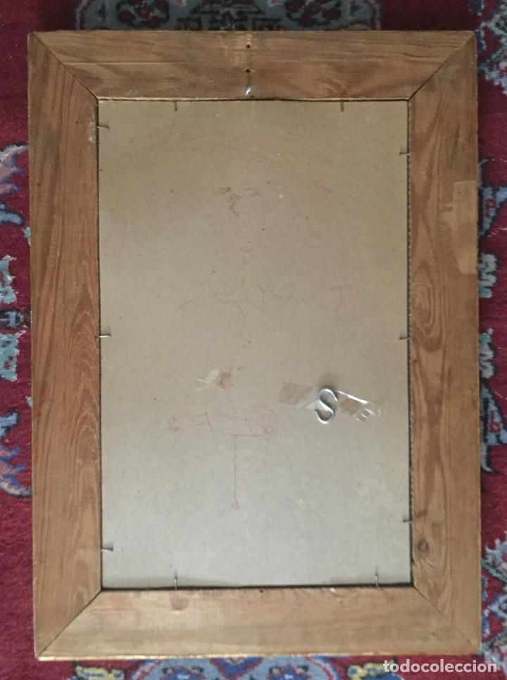 Antig&uuml;edades: ANTIGUO ESPEJO DE MADERA LABRADA DORADA - Foto 6