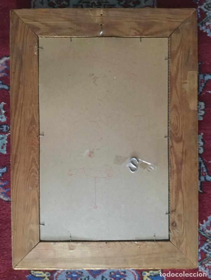 Antig&uuml;edades: ANTIGUO ESPEJO DE MADERA LABRADA DORADA - Foto 8