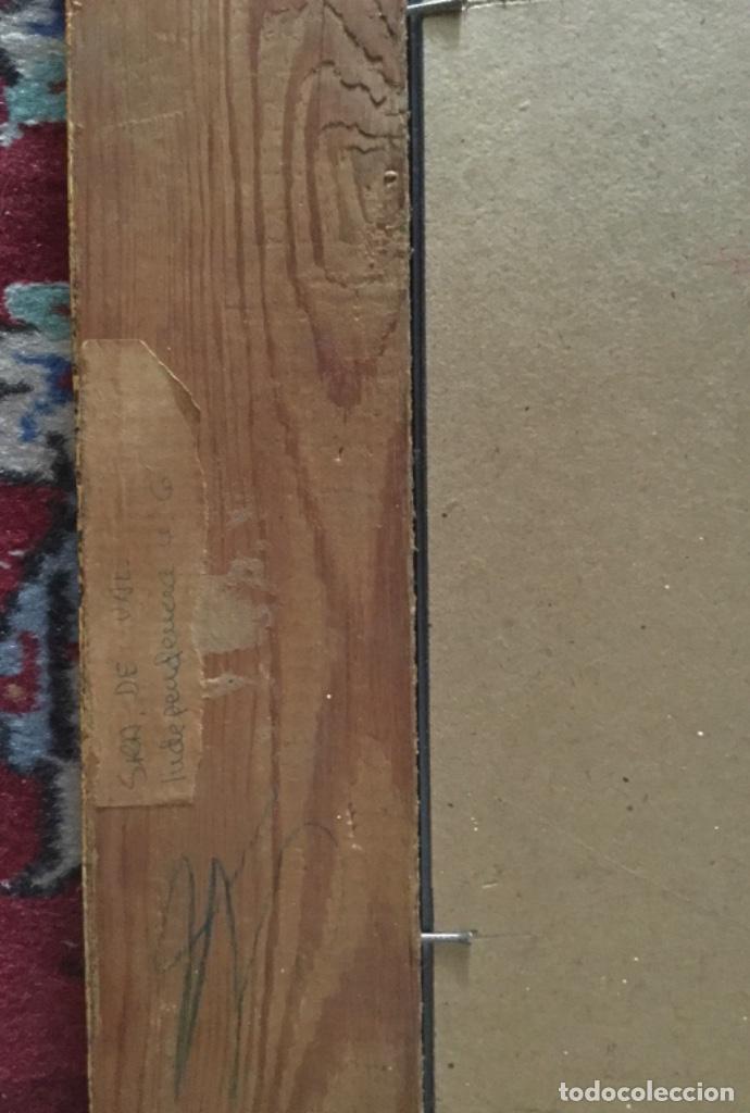 Antig&uuml;edades: ANTIGUO ESPEJO DE MADERA LABRADA DORADA - Foto 9