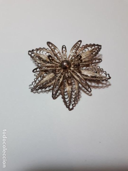 Antig&uuml;edades: Antiguo broche de plata - Foto 2