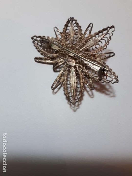 Antig&uuml;edades: Antiguo broche de plata - Foto 1