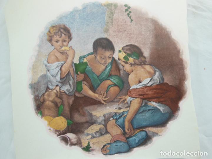 Antig&uuml;edades: CALCA CER&Aacute;MICA (Calcoman&iacute;a Vitrificable) NI&Ntilde;OS JUGANDO A LOS DADOS MURILLO. MULDER & ZOON NV Amsterd